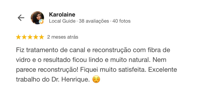 Avaliação de paciente da Dental Place 4