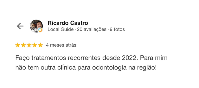Avaliação de paciente da Dental Place 6